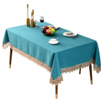 Ameerika heledad luksuslikud kangad Laudlina L&auml;&auml;ne restorani ristk&uuml;likukujuline laudlina hotelli pidulik koosviibimine veekindel kohvilaudlina laudlina 80*120cm