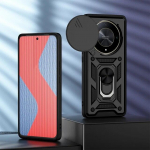 L&ouml;&ouml;gikindel armor k&otilde;va &uuml;mbris HONOR X9b 5G X9 B liugkaamera objektiivi kaitser&otilde;nga aluse telefoni kate Huawei Honor Magic 6 Lite Magic6 Lite jaoks for Honor X9b 5G tumesinine v&auml;rv