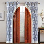 Luksuslikud uksed, kollane ukselink, dekoratiivne nikerdatud tasuta kohaletoimetamine, 2 t&uuml;kki paksud kardinad elutoa jaoks magamistoa aknakatte sisekujundus W50xH130(CM)x2PCS-Rod pocket