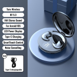 Sleep N&auml;htamatu juhtmeta k&otilde;rvaklapp Bluetooth 5.3 peakomplekt Mini TWS m&uuml;rasummutav magamisk&otilde;rvaklapid m&auml;ngimine E-spordi peakomplekt peidetud k&otilde;rvaklapid must