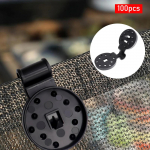 100 konksuklambrit, varjutusriidest lukustusv&otilde;rk v&otilde;rgusilma jaoks Large