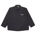 Fear of God Essentials Treenerijakk Logoga Krae ja Tuulekindlate Nuppudega Unisex &Uuml;ler&otilde;ivad Must 0202250500021001 L