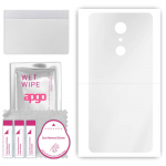 apgo Ultra Clear Protective Skin Sticker for the back compatible with LG Q7, Wrap Film, Hydrogel Film, Flexible, Soft TPU with positioning layer easy