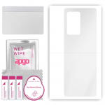 apgo Ultra Clear Protective Skin Sticker for the back compatible with Samsung W21 5G, Wrap Film, Hydrogel Film, Flexible, Soft TPU with positioning la