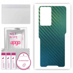 apgo Protective Skin Sticker for the back compatible with Doogee S97 Pro, Wrap Film, Foil, Vinyl - Pattern Carbon Chameleon CAKA1