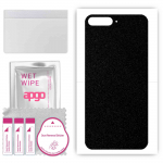 apgo Protective Skin Sticker for the back compatible with Huawei Y6 (2018), Wrap Film, Foil, Vinyl - Pattern Matte Black