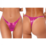 Naiste metallilised l&auml;ikivad mikrop&uuml;ksid G-String T-selja stringid Seksikas pesu basseinipeo ujumistrikoo S