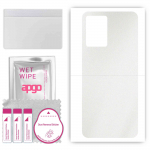 apgo Protective Skin Sticker for the back compatible with Vivo Y55 5G, Wrap Film, Foil, Vinyl - Pattern Matte Transparent