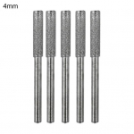 5 tk 4/4,8/5,5 mm Burr Lihvimine Kiviviilid Kulumiskindlad Kiire poleerimine Mitmeotstarbeline &uuml;mmargune varrega smirgel 4mm h&otilde;be