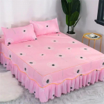 3 tk/komplekt Voodiseelik Puuvillane Voodikate Komplekt Tikandiga Voodikate Padjap&uuml;&uuml;rid King/Queen Double 1.2/1.5/1.8/2M Linaleht 3PCS 120cmx200cm