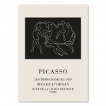 Boheemlane Henri Matisse'i plakatid Abstraktne geomeetriline n&auml;ojoon beež l&otilde;uend maalimine seinakunst Prindi pilt Kodu Elutoa sisustus 21x30cm No Framed