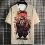 Suvine l&uuml;hikeste varrukatega Harajuku Print Aniam T-s&auml;rk meestele O-kaelusega &uuml;lisuur pullover Mood T&auml;navar&otilde;ivad Mood meester&otilde;ivad 5XL