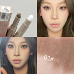 Nose Shadow Bronzer kontuuriv meigipliiats Naturaalne hall pruun n&auml;gu Matte varjukontuuripulk pintsliga