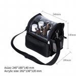 New PVC+Acrylic Makeup Bag For Women Travel Waterproof Transparent Cosmetic bags