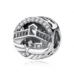 Originaal S925 Sterling Silver Charms Kaamera Kohver London Bussi Ripats Helmed Sobivad K&auml;ev&otilde;rud Kaelakeed Ehted Naistele