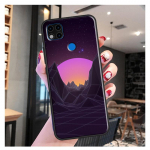 80ndate Vaporwave Retro Synthwave P&auml;ikeseloojangu&uuml;mbris Xiaomi Redmi Note 10 Pro Note 9 Pro Note 11 Pro 8T 9S 10S 10 9A 9T 9C jaoks Redmi 7