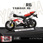 1/18 Scale Yamaha R6 sulamist t&otilde;ukeratas Sport Jalgratta kujukesed Diecasts Lastele M&auml;nguasjad Mootorrataste V&otilde;idus&otilde;idumudelite Koopiad Koguge poistele kingitus 1/18-Size:11.2*4.5*6cm