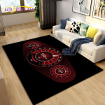 3D-autode v&otilde;idus&otilde;idu armatuurlaua ala vaip, vaipvaip elutoa diivanile, k&ouml;&ouml;gi uksemati kaunistamiseks, laste m&auml;ngu libisemiskindel p&otilde;randamatt 40x60cm