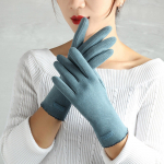 &Uuml;hev&auml;rvilised Saksa nahast sildikindad T-puuteekraaniga nimetiss&otilde;rme jaoks must