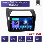 9-tolline Android autoraadio Honda Civic luukp&auml;ra 2006-2011 auto multimeedia videopleier Auto stereo raadio GPS-navigatsioon WIFI 1+16GB