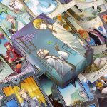 Ideaalne hingesugulane Tarot 78 tk koomiksikaardid Jaapani anime j&auml;igas karbis koos juhendiga algajatele 12*7cm