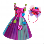 Candy Dress for Girls Lollipop Tulle Princess up Carnival Festival Cosplay 130