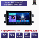 2 DIN auto Android-autoraadio multimeediumivideopleier Suzuki SX4 2006-2013 Bluetooth Carplay automaatse navigatsiooniga GPS DSP 4+64GB 2+32GB