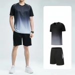 Spordiriided &Uuml;likond L&uuml;hikeste varrukatega Topid Meeste suvised Fitness Riided &Otilde;hukesed Kiirelt kuivavad Jooksu T-s&auml;rk Korvpalli Treeningriided M