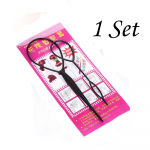 1 komplekt(2tk) Hobusesaba plastist aasa kujundamise t&ouml;&ouml;riistad Simple Magic Hair Twist stiiliklambrid punutud t&ouml;&ouml;riistad musta kukliga soengute tegija