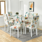 1/2/4/6 t&uuml;kki Tr&uuml;kitud toolikate Pestavad suured elastsed k&ouml;&ouml;gitoolikatted Stretch istmekatted s&ouml;&ouml;gitoa kodukaunistamiseks 4Pieces