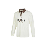 Jordan SS23 Logoga tikitud pikkade varrukatega ragbi polo meeste topid Sail DV7655-133 M