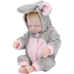 Mini Reborn Nukk Pehme Silikoon Realistlik Sulguvad Silmad Beebinukk Kingitus Lastele T&auml;iskasvanutele 29cm,Girl close the eyes hall/roosa