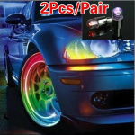 Uued autotarvikud Jalgrattatarvikud Neoonsinine Strobe LED rehvide klapikorgid 2tk/komplekt 2 pcs/set