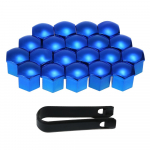 20 tk universaalsed 17 mm rattamutri katted, mutrikorkide kruvikaitse R punane