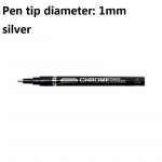 Galvaniseerimispeegli h&otilde;bedase v&auml;rviga pliiatsi juhend, parandus, kroomitud metallist veekindel rehv, keraamiline, k&auml;sitsi meisterdamise parandav v&auml;rv, 0,7 mm/1 mm/3 mm pliiatsiots 1mm