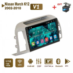 Androidi autoraadio stereo Nissan March K12 2002-2010 GPS-navigatsioon 2DIN 4 tuumaga multimeediumipleier 1+16 GB autoraadio 1+16GB