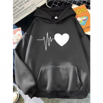 Hirsionsan Heart Print naiste dressipluus Pehme vabaaja vintage naiste pusad 2023 Talvine uued soojad fliisist &uuml;li&otilde;pilastopid Y2k S hall v&auml;rv