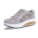 Uued Bronzing Rocking Sports naiste kingad Wedge Pehme p&otilde;hjaga vabaajajalatsid 39 hall