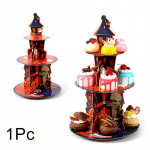 Koogi- ja magustoiduriiul Mitmekihiline Halloweeni kummituslik koogialus J&otilde;ulutassikoogihoidja