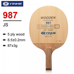 Yinhe 987 Korea stiilis lauatennise tera (5-kihiline puit) Jaapani Penhold (JS) K&auml;epide Reket Ping Pong Bat Yinhe 987