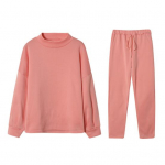 2 tk/komplekt Naiste &uuml;lemised p&uuml;ksid, k&otilde;rge krae, pikkade varrukatega, &uuml;hev&auml;rvilised dressipluus, elastne v&ouml;&ouml;koht lahtised p&uuml;ksid spordivarustus s&uuml;gis kevad 2XL kohv