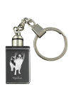 Papillon, Continental Toy Spaniel, Butterfly dog - Crystal key ring with dog photo, illuminated key ring, unique gift by Art-Dog brand