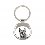 Malinois Belgian Shepherd Dog - keychain with a dog, keychain with a print, personalized pendant from the Art-Dog brand