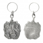 Yorkshire Terrier, Yorkie I - Silver-plated dog pendant, handbag decoration, backpack pendant by Art-Dog brand