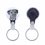 Border Terrier - keychain with a dog portrait, pendant with the brand's own Art-Dog graphics