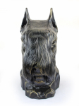 Schnauzer - dog bust, large dog head for the garden, unique living room decoration by Art-Dog brand