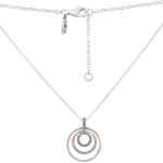 H&otilde;bedast kaelakee tsirkooniumoksiidiga, toote kaal 6,37 g (2160243) 46cm valge