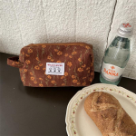 Naiste kosmeetikakott, velvetist lilleline huulepulgad, meigikott Korea &uuml;li&otilde;pilaste pliiatsitops reisimeigipintslid, kott Neceser korraldaja