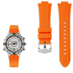 Klassikaline k&otilde;rge kvaliteediga kummist kellarihm timex WATCH T2N720 T2N721 TW2T76300 seeria jaoks Veekindel silikoonist spordirihm 24*16mm 24-16mm orange