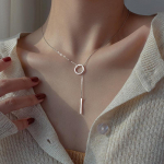 IF ME l&auml;ikiv kristallist liblikas ripats kaelakee naistele kahekihilised kaelakeed aksessuaarid ehted 6